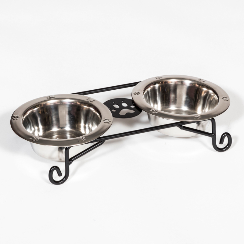 Wrought Iron Pint Pet Feeder - 2.5" H